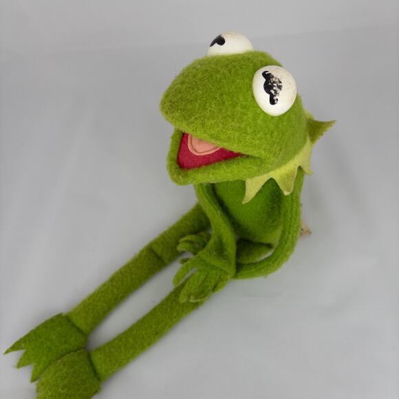 Vintage 1976 Fisher Price #850 Kermit the Frog 18” Stuffed Plush Doll Jim Henson - Picture 2 of 9